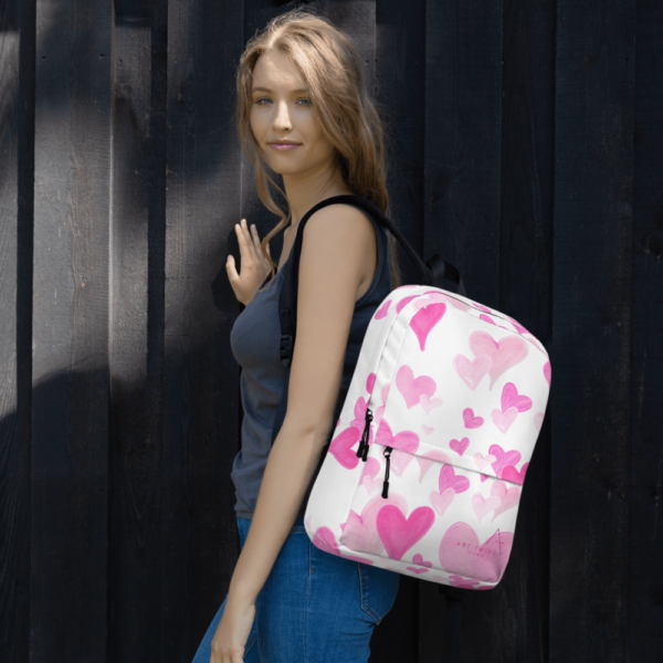 All of the Hearts Backpack, White - Image 8