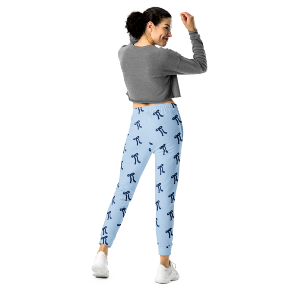 Blue Bow Print Joggers - Image 9