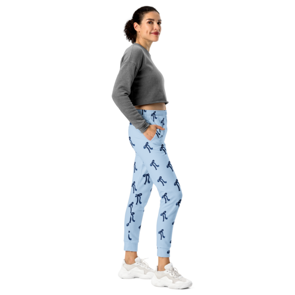 Blue Bow Print Joggers - Image 10