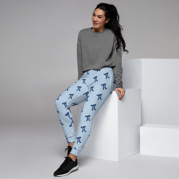 Blue Bow Print Joggers - Image 11