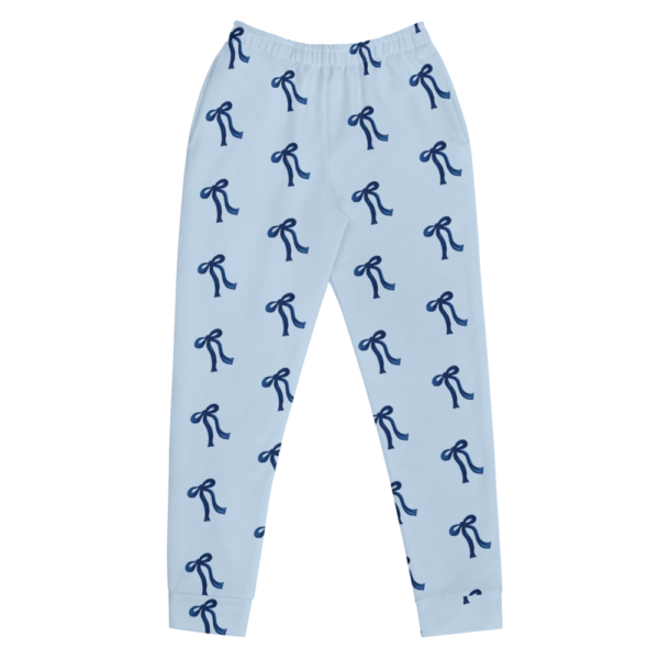 Blue Bow Print Joggers - Image 6
