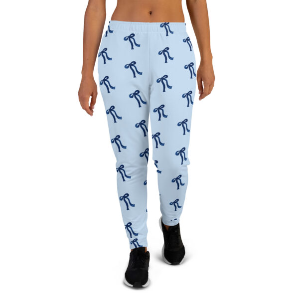 Blue Bow Print Joggers