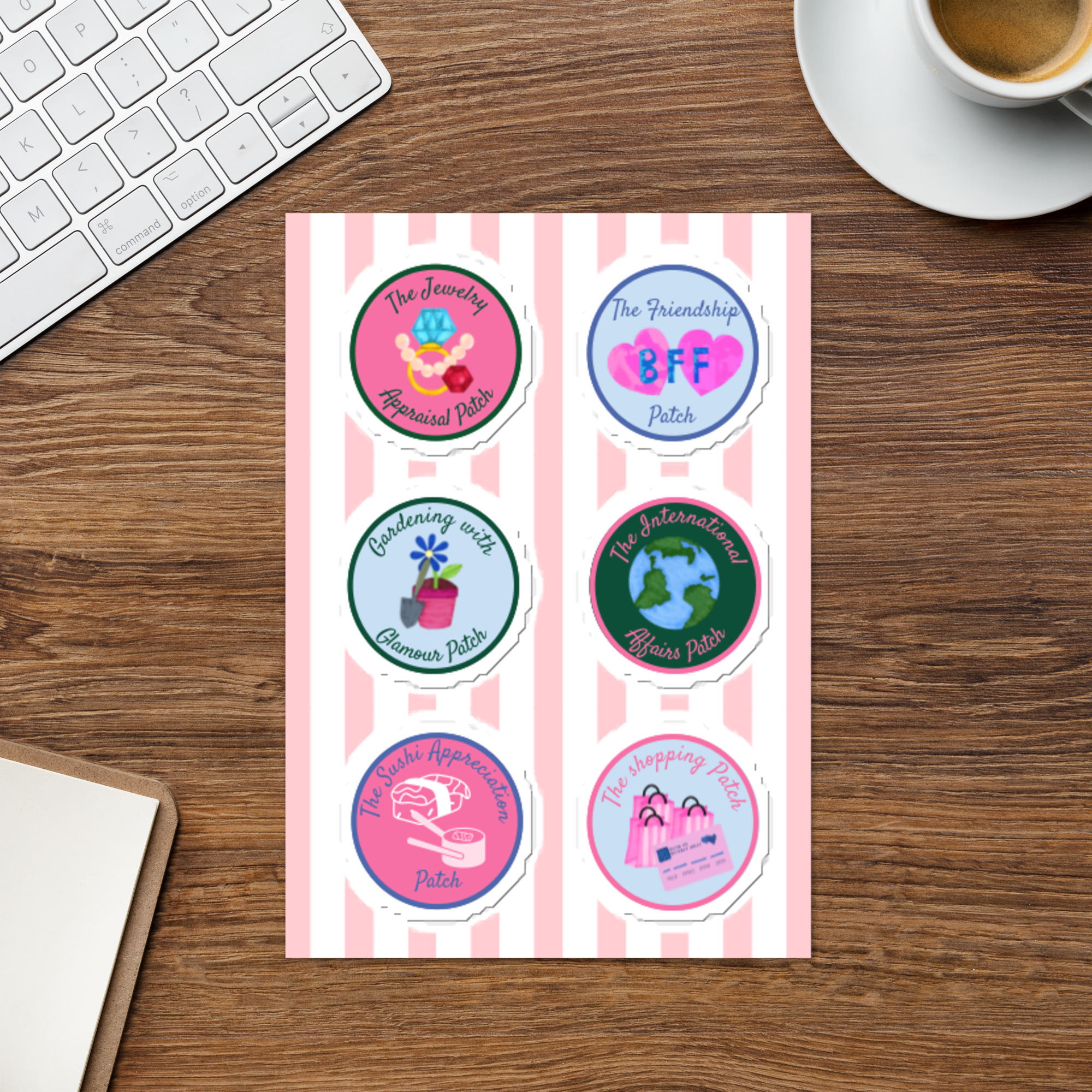Camp Merit Badge Sticker Sheet – Party Favors, Sleepover, Bachelorette - Image 2