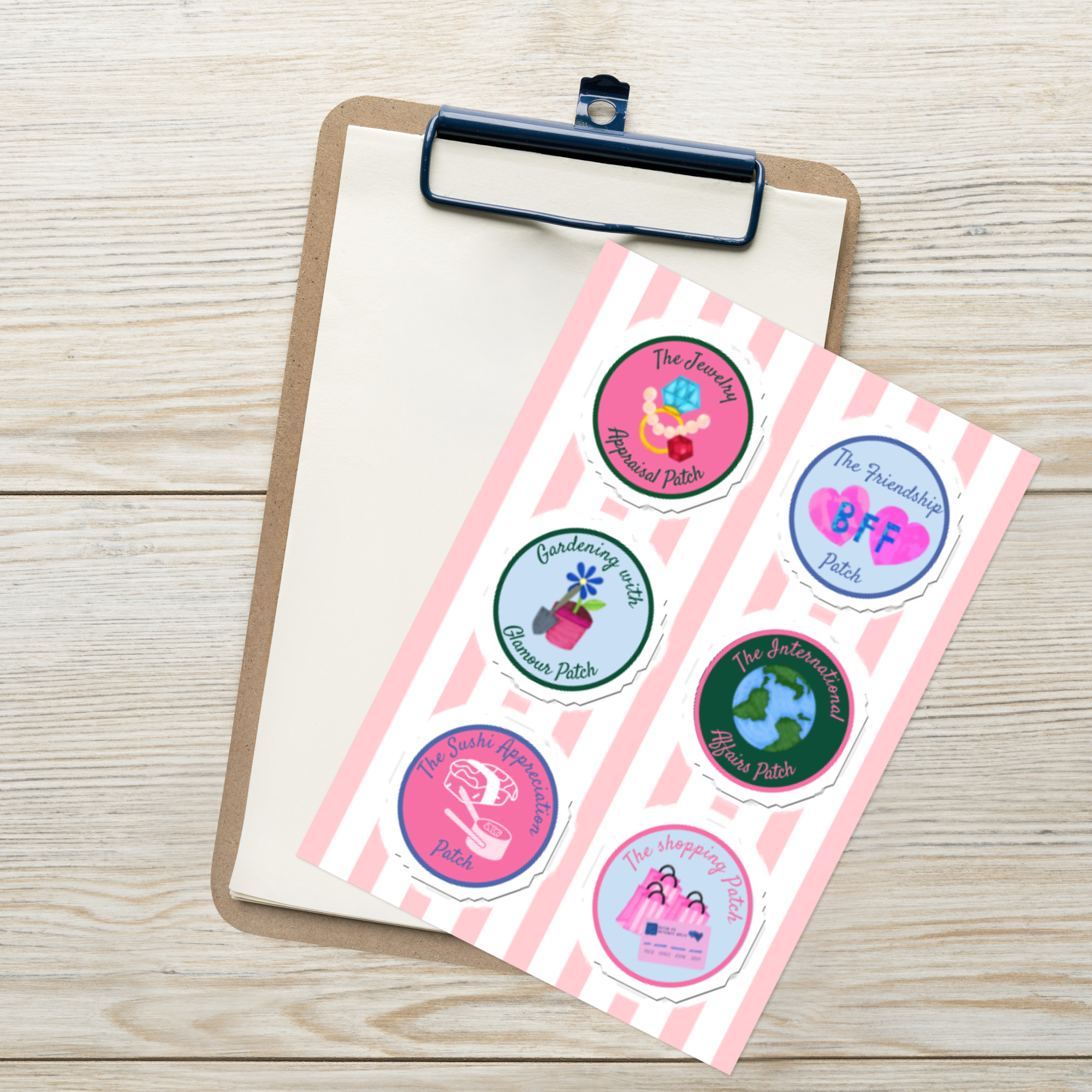Camp Merit Badge Sticker Sheet – Party Favors, Sleepover, Bachelorette - Image 3