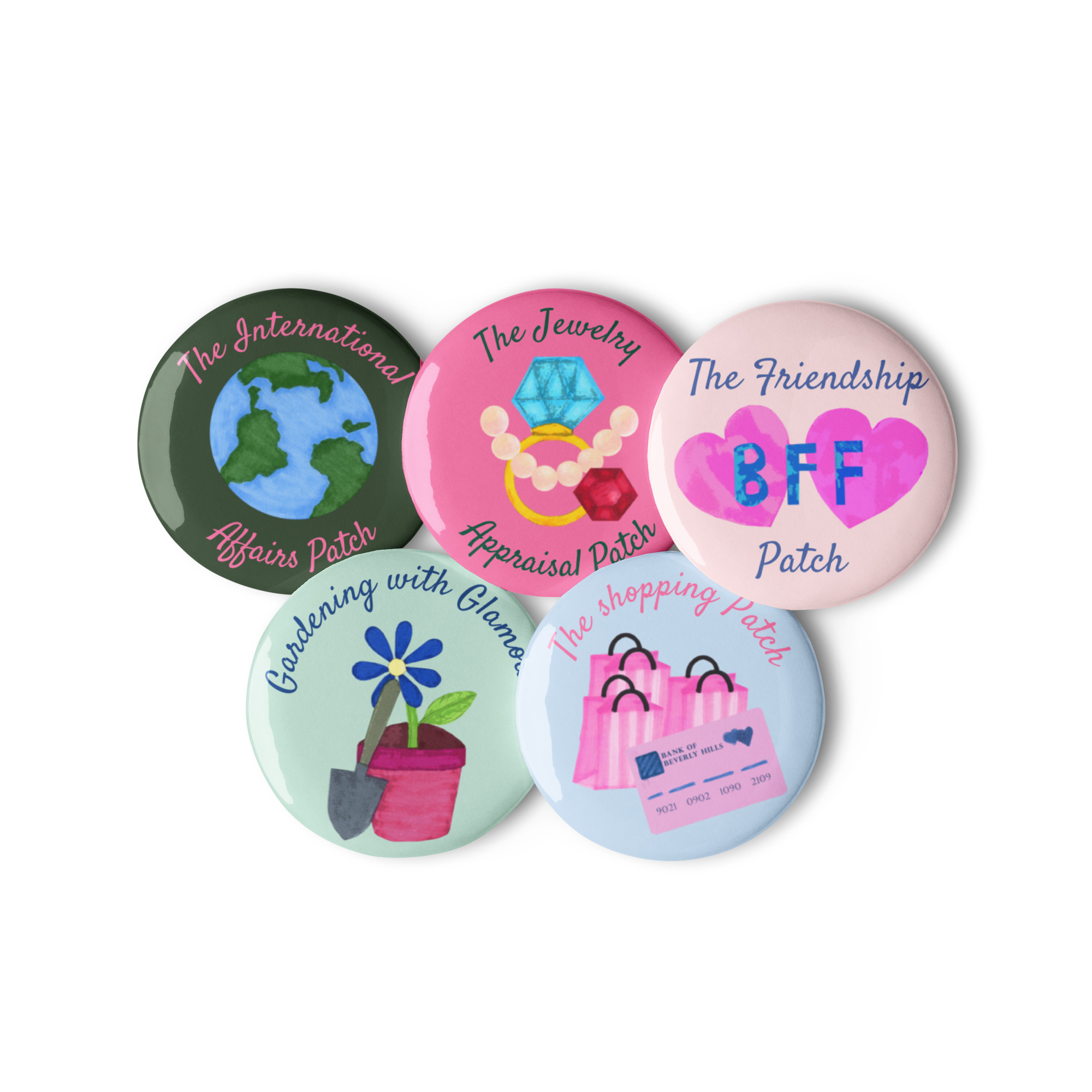 Camp-Themed Merit Badge Pin Set – Bachelorette, Sleepover, Birthday Favors - Image 2