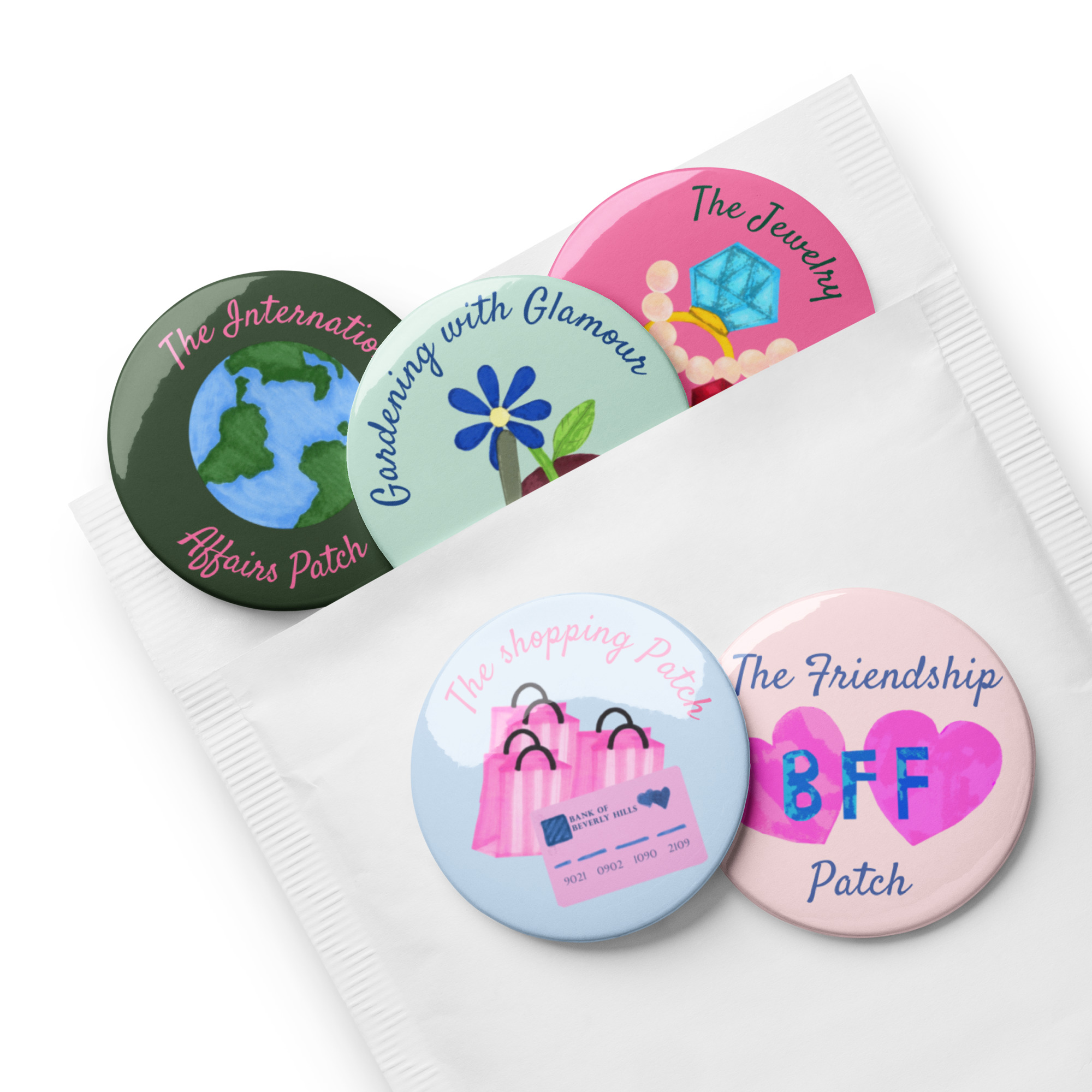 Camp-Themed Merit Badge Pin Set – Bachelorette, Sleepover, Birthday Favors - Image 4