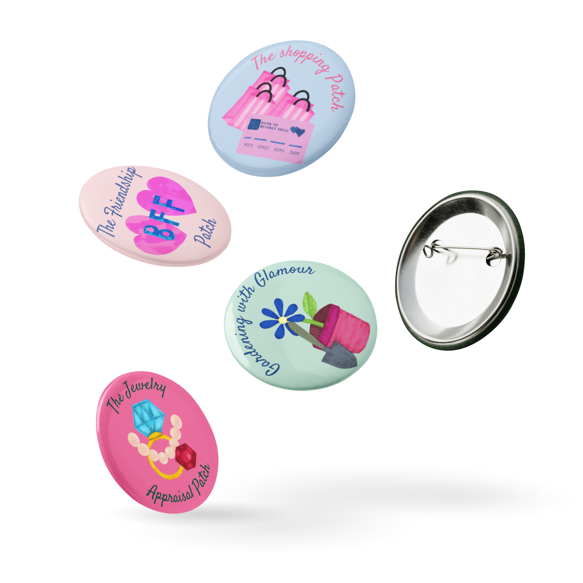 Camp-Themed Merit Badge Pin Set – Bachelorette, Sleepover, Birthday Favors - Image 6