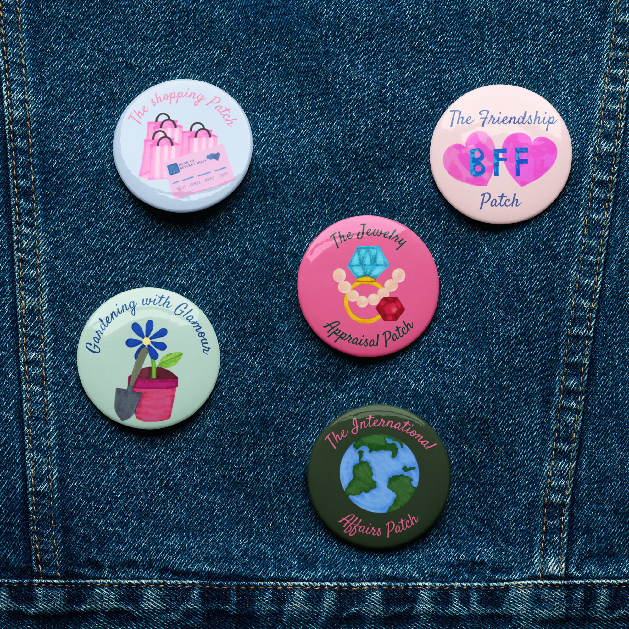 Camp-Themed Merit Badge Pin Set – Bachelorette, Sleepover, Birthday Favors - Image 7